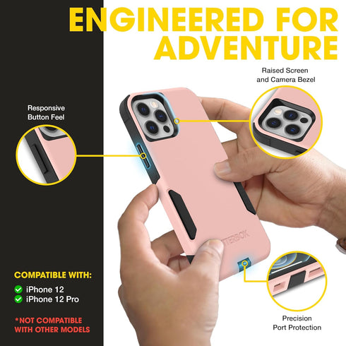 OtterBox 12 12 Commuter iPhone and iPhone Pro (Only) Series Case Thin, Dual-Layer, Pocket-Friendly, Port Cover