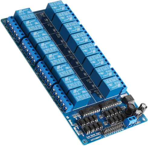 SainSmart 16-Channel Relay Module Board for Arduino, DSP, AVR, PIC, ARM, 12V