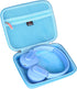 Mchoi Shockproof Carrying Case for Philips K4206 Kids Wireless On-Ear Headphones, Blue, Case Only