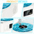The Waves Vinyl Player with Water Ripple Light, 2024 New Bluetooth Speaker Compatible with TF, AUX Mode, Record Player