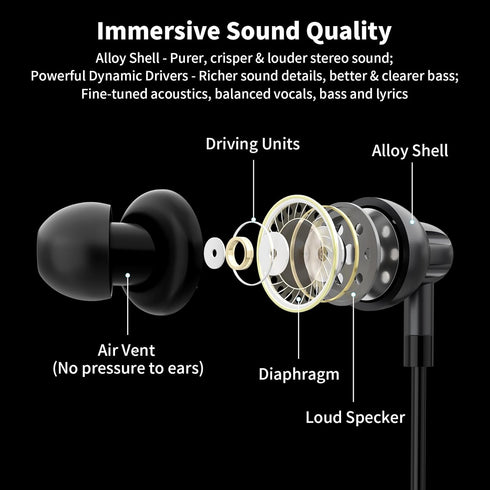 USB C Headphones for Samsung Galaxy S24 S23 Ultra S22 S21 FE S20 A54 A53,USB Type C Earphones Wired Earbuds with Microphone in-Ear Headphones for iPhone 15 Pro Max, Pixel 8 7 6a 5, Metal-Grey