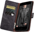 SUANPOT Flip Book Phone Case for iPhone 7 Plus/8 Plus - RFID Blocking Leather Wallet Case, Shockproof Cover, Black