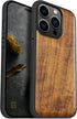 Carveit Magnetic Wood Case for iPhone 14 Pro - Natural Wood & Black