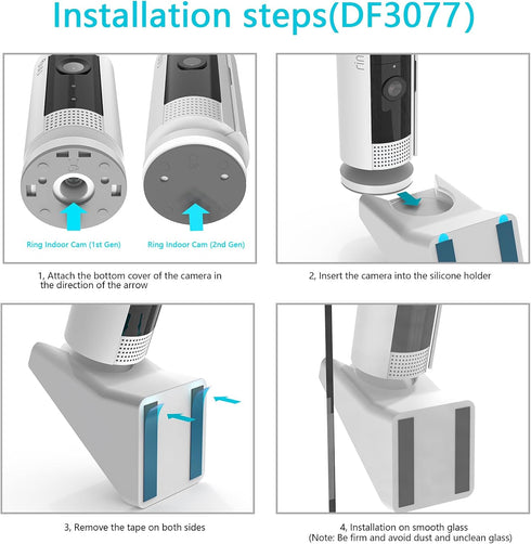 Adhesive Window Mount for Indoor Cam (1st Gen/2nd Gen), Easy Install, Strong Adhesive Wall Mounting Bracket