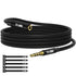 25FT 3.5mm Headphone Extension Cable, 4 Pole TRRS Male to Female Stereo Audio Cord, Nylon Braided, Microphone