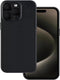 iPhone 15 Pro Max Leather Case, Genuine Leather with Built-in Magnets for Wireless Charging - Midnight