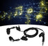 SUNGOOYUE Sport Headphones with Mic, Waterproof Ear Headphones for Running & Surfing, Replaceable Earplugs (Black)