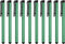 MECCANIXITY 10pcs Green Stylus Pens for Touch Screens, Universal Capacitive Pencil Sensitivity for Phone Tablet Devices