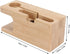Beufee Wood Charging Docking Station, Bedside Organiser Key Wallet Watch Stand Nightstand Organizer Holder for Living