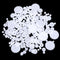 Fiyooau 200PCS Module 0.5 Plastic Gears for Small Motors - White Single Gear