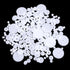 Fiyooau 200PCS Module 0.5 Plastic Gears for Small Motors - White Single Gear
