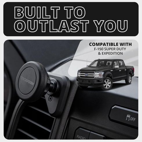 Tackform Vent Phone Mount - Compatible with 2015-2020 Ford F-150, 2017-2021 Super Duty, 2018-2021 Expedition |