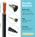 3.5 mm 14 Inch PC1 (1 Foto&Tech to Male Flash PC Sync Cable, Coiled Cord with Screw Lock, Compatible with Nikon Canon