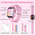 Dolwenqi 5-12, 40 5 6 7 8 9 10(Pink) Kids Smart Watch Girls Gift for Girl Aged Games HD TouchScreen Kids Watch