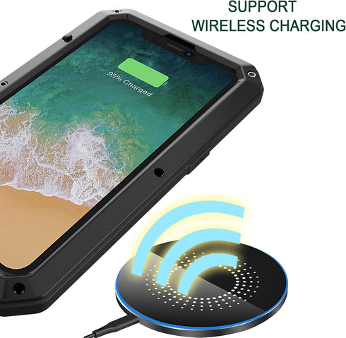 Marrkey 15 Case,360 Compatiable with iPhone Full Body Protective Cover Heavy Duty Shockproof Tough Armour Aluminum