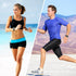 2 Pack Waterproof Bands for Fitbit Versa 3/Versa 4/Sense/Sense 2, Classic Soft Sports Replacement Wristbands