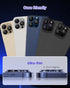 iPhone 15 Pro/Pro Max Camera Lens Protector - Clear Acrylic & Aluminum Alloy, 9H Tempered Glass, Colorful Cover.