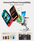 ORICO 360 6.9 Inches (PS2) Aluminum Phone Stand for Desk, Adjustable Metal Phone Holder with Stable Support and Smooth