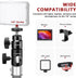 Light Stand Mount Adapter with Mini Ball Head 1/4" Screw - Fits C Stand, Boom Arm, Camera Monitor, Max Load 4.4lb