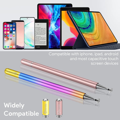 Stylus Pens for iPad - Magnetic Disc Universal Stylus, Fine Tip for Drawing and Writing on iPad, iPhone, Android,