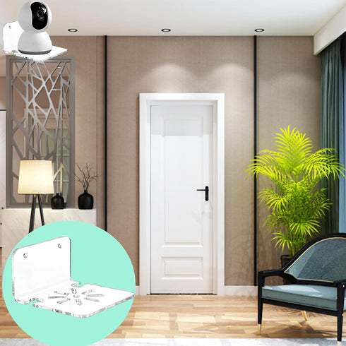 Smidaben 3PCS Acrylic Transparent Floating Wall Bracket, Suitable for Safety Cameras, Speakers, Baby Monitors, Dual-use