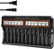 WAVYPO 18650 Battery Charger, 12 Bays Smart Universal LCD Charger for Rechargeable Li-ion