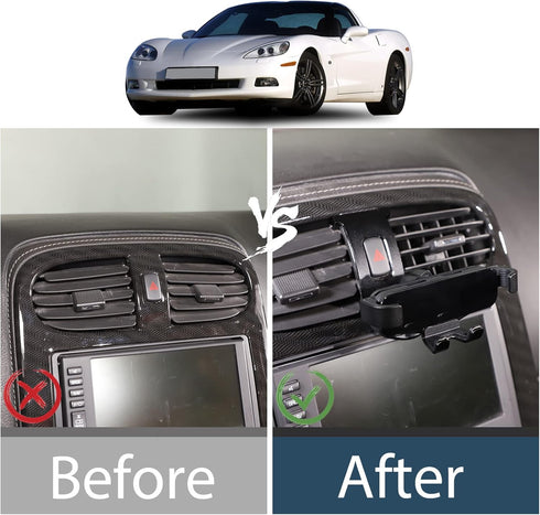 Lcojicep Car Phone Holder, Compatible with Corvette C6 2005-2013, Car Phone Mount Accessories for All Mobile Phones