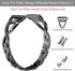 Wearlizer Metal Band Compatible with Fitbit Versa 4/3/Sense/Sense 2 - Dressy Stainless Steel Rhinestone Bracelet