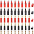 Glarks 40pcs Black and Red 4mm Banana Speaker Wire Cable Screw Plugs with Amplifier Connectors