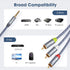 3.5mm 3 6.6FT/2M 3.5mm 3-Male MP3, to RCA Audio Video Cable, to RCA Adapter Stereo AUX Cord AV Cable for Camcorders
