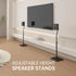 USX MOUNT Universal Speaker Stands, Height Adjustable 30.0" to 39.1" for Satellite & Small Bookshelf Speakers, 1 Pair