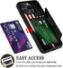 Wallet Case for iPhone 14/iPhone 13, Shockproof TPU & PC Dual Layer Cover with Hidden Card Slot, Old American Flag