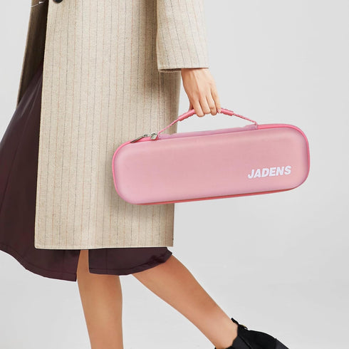 JADENS Portable Carry Case for Compatible Portable Printers, Compact Lightweight Design, Shockproof Waterproof (Pink)