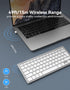 TECKNET 2.4G Wireless Keyboard, Ultra Slim Compact USB Keyboard with Media Hotkeys, Silent for Laptop PC Desktop Smart