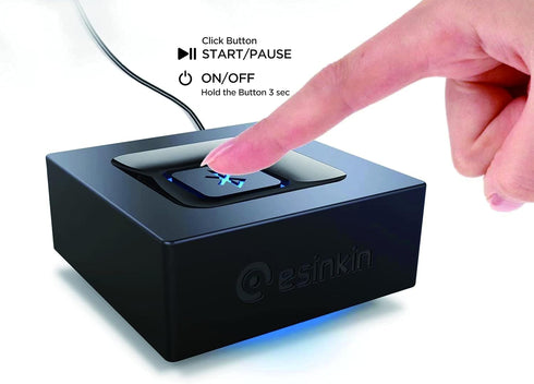 esinkin Bluetooth Audio Adapter for Music Streaming, Wireless Audio Adapter Works with Smartphones and Tablets,