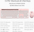LeadsaiL Wireless Keyboard and Mouse Combo, Full-Sized Ergonomic Computer Keyboard with Phone Tablet Holder for Windows