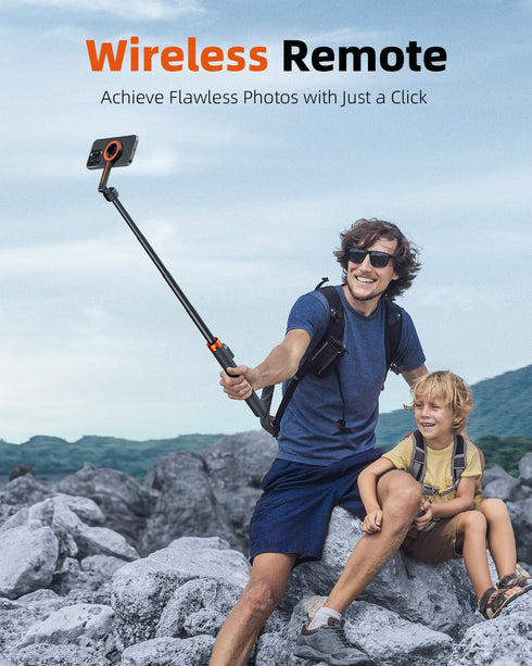 TODI 65" 16/15/14/13/12 Magnetic Tripod for iPhone with Remote, Selfie Stick for iPhone Magsafe, Cell Phone Tripod