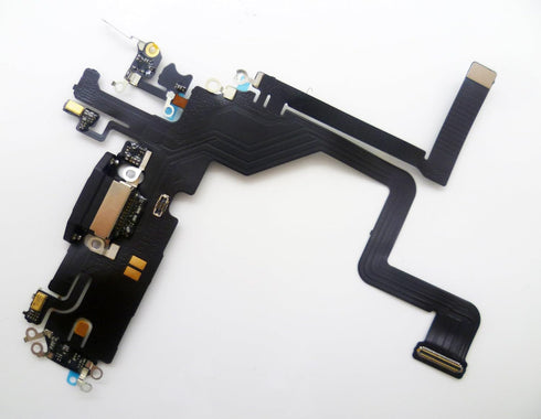 Charging Port Board Dock Connector Flex Cable Replacement for iPhone 14 Pro 6.1inch (Black)