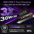 USB C Fast Wall Charger Block, 2 Pack 60W PD+QC Multiport Power Adapter for iPhone 16/15/14/13/12/11/Pro Max