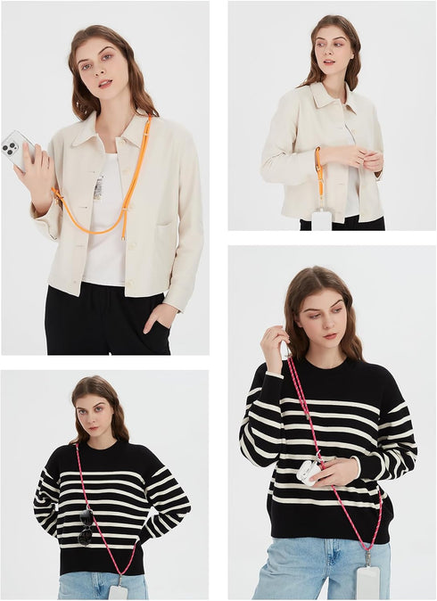 project-cb Cell Phone Lanyard, Phone Tether Tab, Adjustable Phone Crossbody Strap for Around the Neck