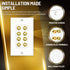 TNP Products 4 TNP Home Theater Wall Plate - Banana Plug Wall Plate, Speaker Wire with Gold-Plated Terminals, Single