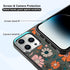 Vintage Pumpkins Head Flower Hear Phone Case Fit for iPhone iPhone 14 Pro Max, TPU Shockproof Protective iPhone Case Spooky Halloween Spider Web Phone Cover Gift for Boy Girl Men Women