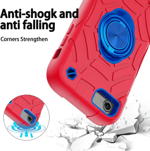 KCJ Heavy Duty Phone Case for iPhone SE 2022/2020, 8/7/6/6S - Full Body Protection, Soft Silicone + Hard PC, 4.7"