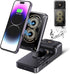 Bluetooth Speaker with Wireless Charging & Phone Stand - HD Surround Sound Speaker, Cool Gadget Gifts for Men Women Dad