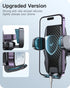 APPS2Car Car Phone Holder Mount Gooseneck Dashboard Windshield Suction Cup Phone Mount Anti-Shake Stabilizer Phone Car Cradle Compatible with All Cellphones & Thick Phone Case-H3S Carbon Fiber Style