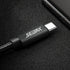 60W PD Type C to Type C 1M Data Cable, Black, Compatible with Smartphones, Laptops, Game Consoles