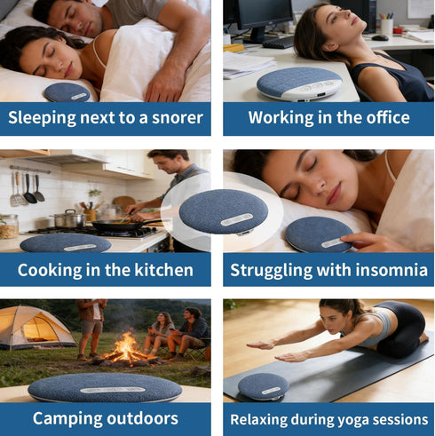 Generic Sleeping,2026 Bluetooth Pillow Speaker for Upgraded Ultra -Thin Wireless Under Pillow Speaker with Stereo Bass