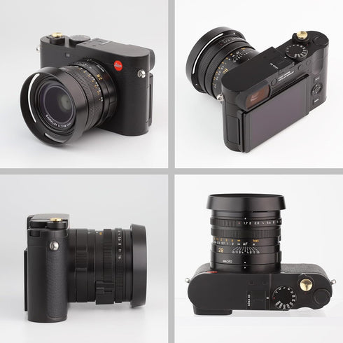 Haoge Metal Lens Hood Shade for Leica Q3 Q2 Q-P QP q Typ 116 Typ116 Camera Black