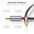 DUKABEL RCA to 3.5mm, 2-Male RCA to AUX Cable, 24k Gold-Plated & Double-Shielded (4ft/1.2m)