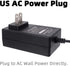 110V AC to DC 12V 2A Power Converter - 100V-250V AC Wall Plug to 12V DC Car Cigarette Lighter Socket Transformer for Car GPS Dash Cam FM Transmitter Razor Cell Phone Charger Power Supply